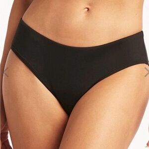 Sea Level Swim Mid Bikini Bottom -4